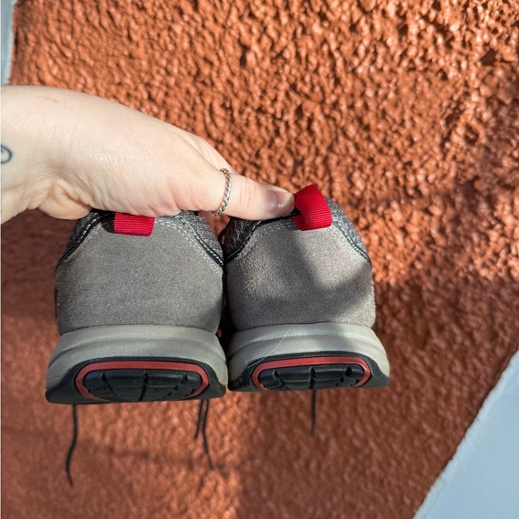 Rockport Mens Chranson Lace Up Suede Sneakers - Gray Red - Size 9 Wide - Picture 3 of 5